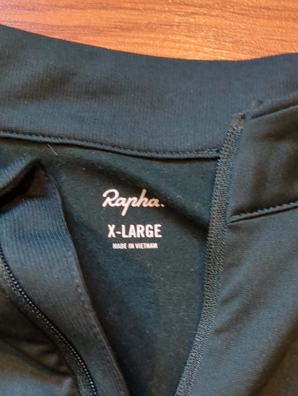 Rapha Men’s Core Long Sleeve Cycling Jersey Forest Green White Armband XL - Picture 4 of 10